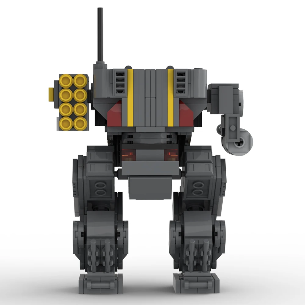 Helldesvied-figura DE ACCIÓN DE Exosuit Patriot, Kit de bloques de construcción, MOC Mecha, Robot Guerrero, juguete de ladrillo, regalo de cumpleaños para niños, 2 Exo-45