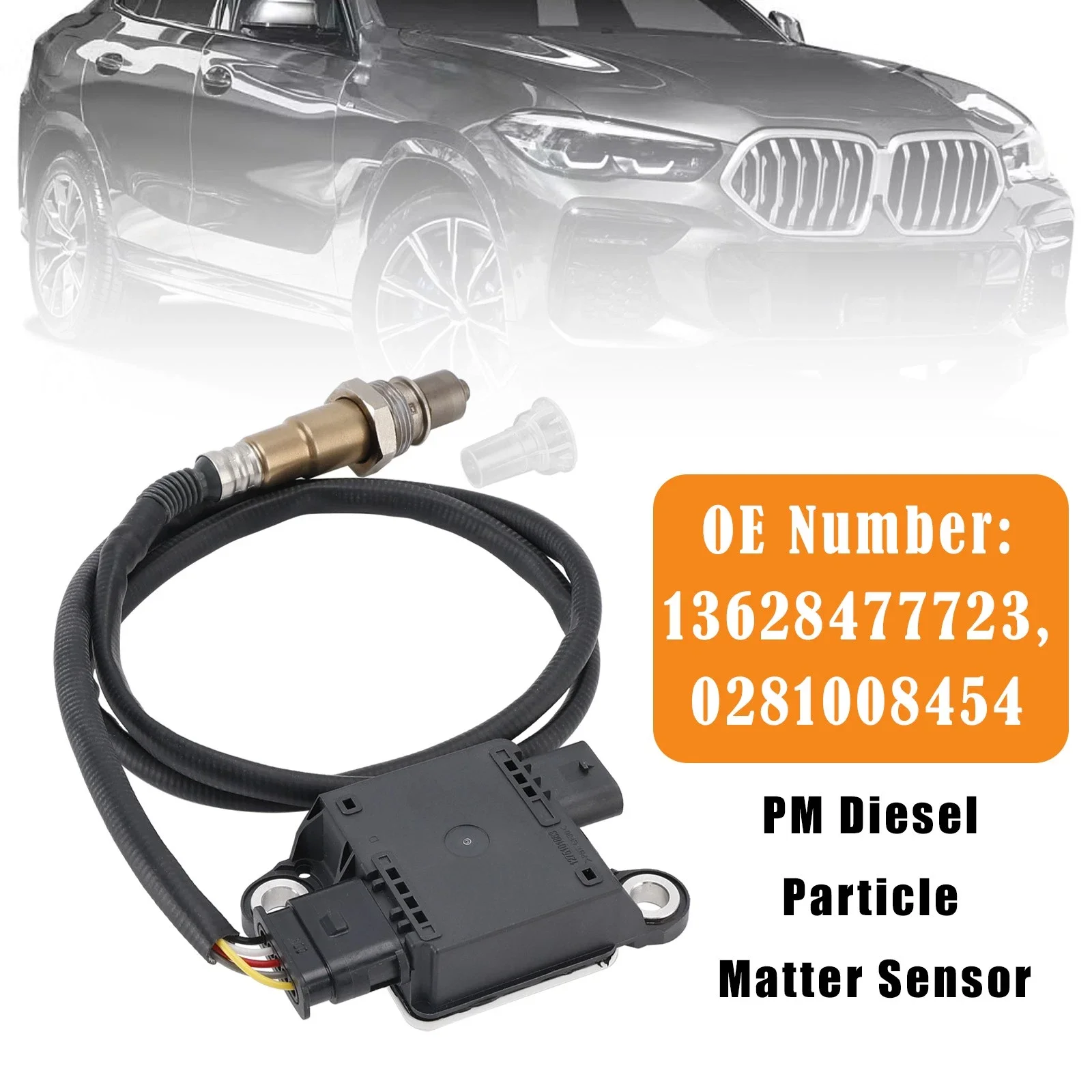 For BMW X4 X5 X6 xDrive Mild-Hybrid Car PM Diesel Particle Matter Sensor 13628477723 Replacement Accessories