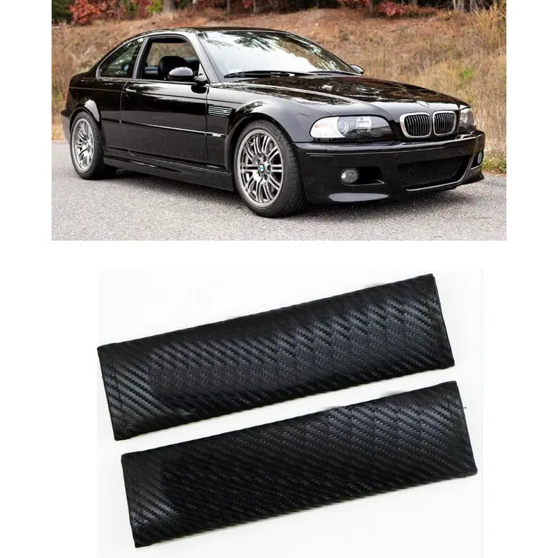 

Carbon Fiber CF style Safety Seat Belt Cover For BMW e46 e90 e60 f30 f10 e39 e36 f20 e92 e87 x5 e70 e53 e30 g30 f11 f31 g20 e91