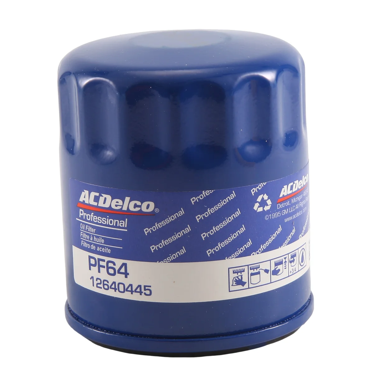 Filtro de óleo automotivo do motor PF64, 12640445 para Buick Cadillac Chevrolet GMC peças