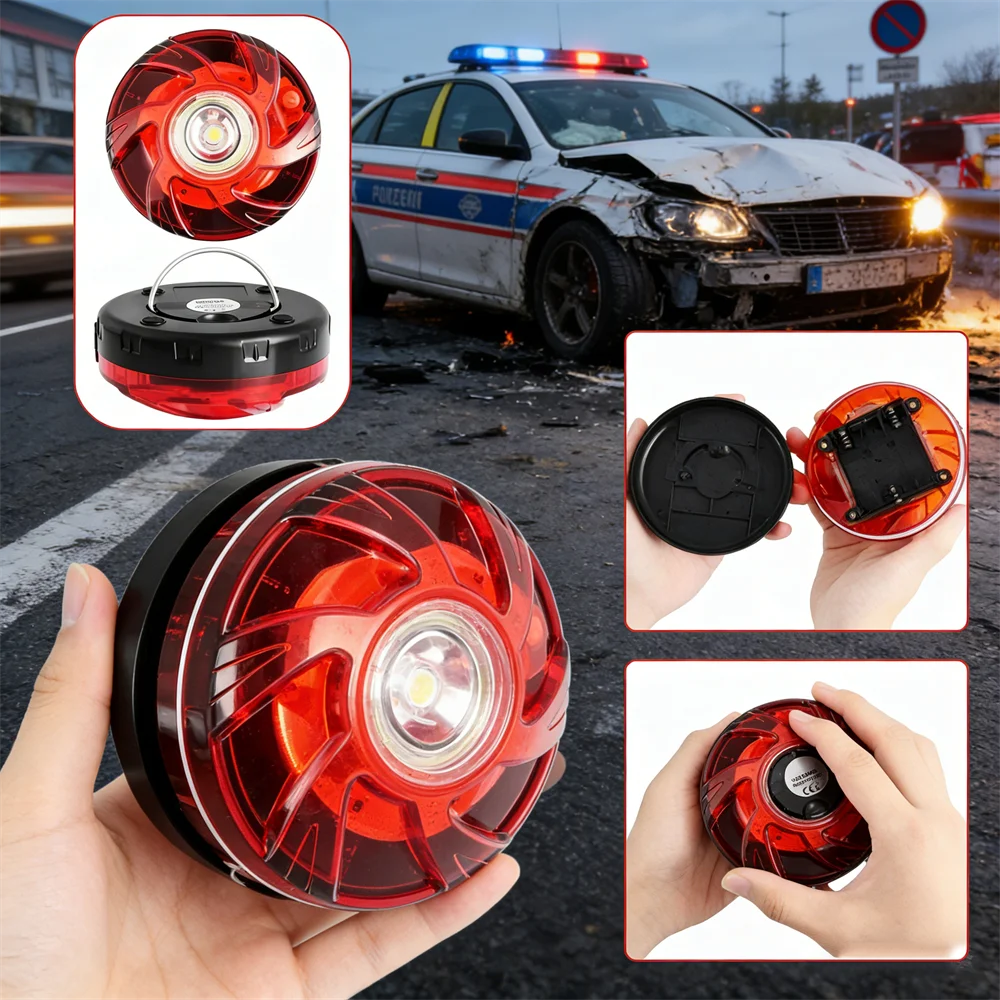 Auto-noodverlichting 2026 Nieuwste versie DGT-goedgekeurd Beacon V16 met Geolocator Onbeperkte Telefonica-gegevens tot 2038 Light V16