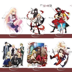 Anime Fans Gifts Angels of Death Figures Rachel・Gardner Isaac·Foster Cosplay Acrylic Stand Desktop Decor Ornament About 15cm