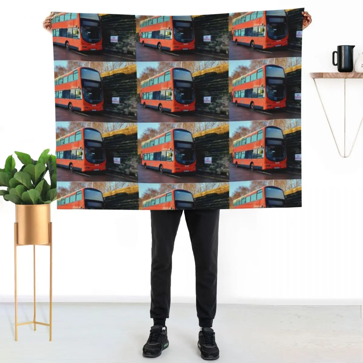 

Bus Throw Blanket Cozy Throw Blanket for Bed Sofa Chair