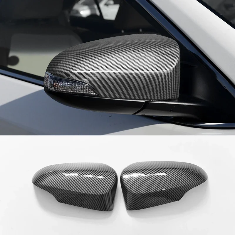 

For Toyota COROLLA ALTIS Auris AXIO E170 E180 E160 2013-2017 ,black carbon fiber rearview mirror cover replacement buckle