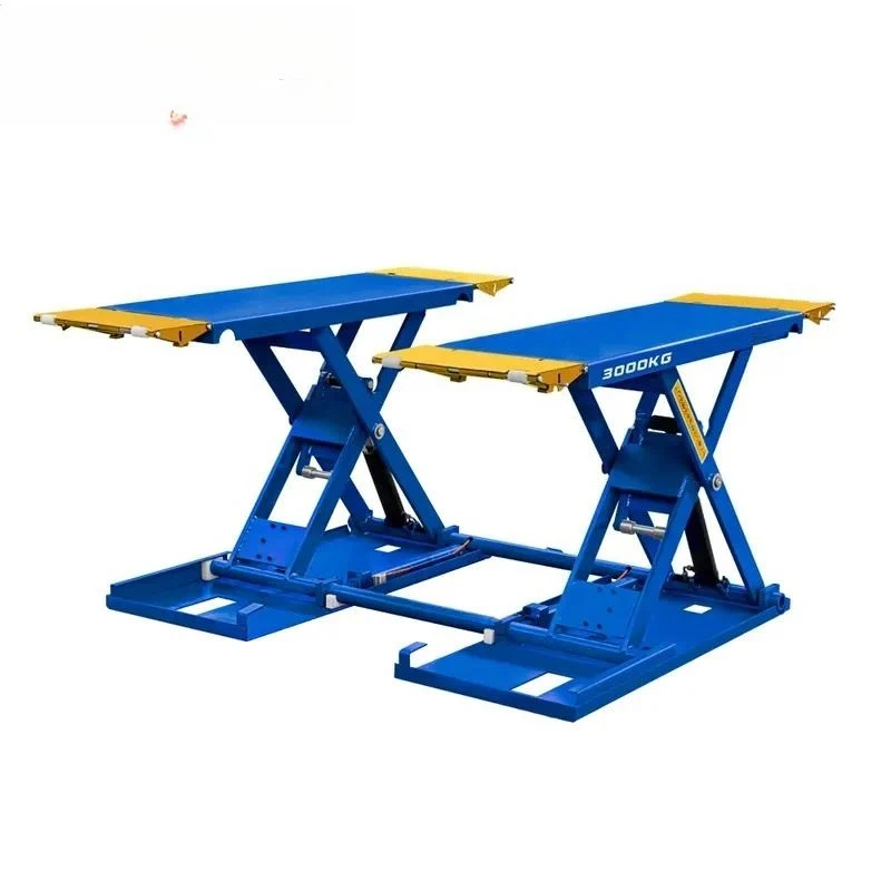 Portable Medium Scissor Car Lift 3000KG Hydraulic Electric Lifting Platform for Vehicle Maintenance Workshop Garage Equipment
