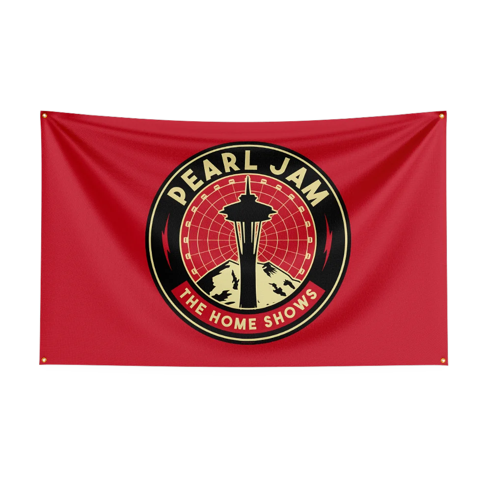 3x5 Ft Heavy Rock Band P-Pearl Jams Flag Polyester Digital Printing Banner for Bedroom Wall Art Out Door Tapestry Decoration