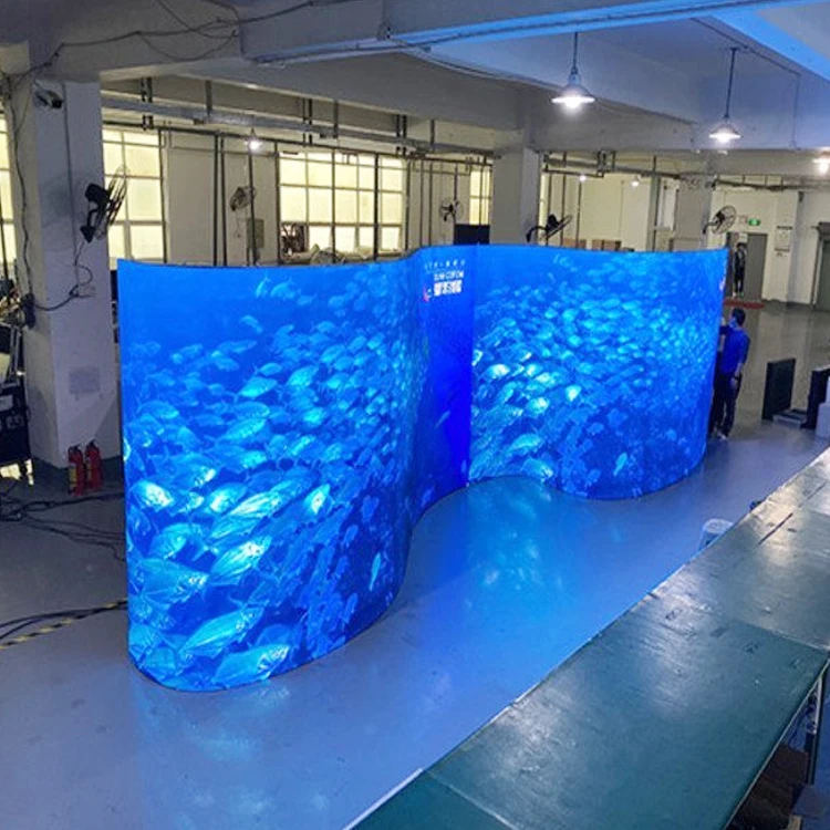 Flexible LED Display Film Screen Video Wall Soft Adhesive LED Flexible Screen for Glass Window Door Railing