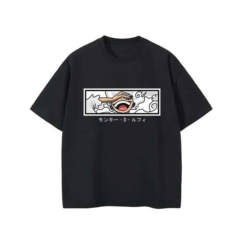 

Anime Design Men T Shirt Summer Cartoon Print Short Sleeve T Shirt Harajuku Style Oversize Round Neck Tshirt Men T-Shirt