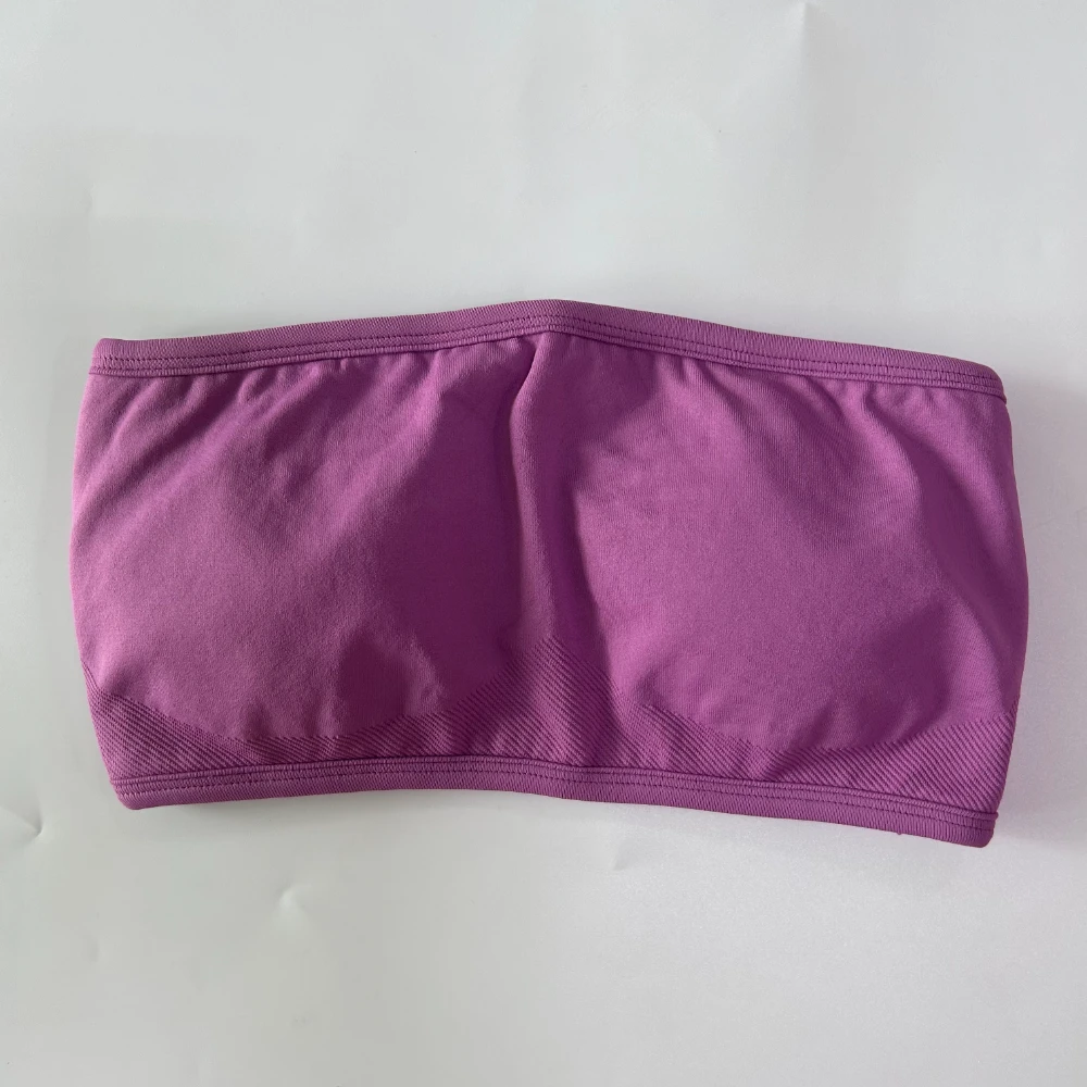 Pericic Damen Trägerloses Bandeau-Sport-BH Nahtloses Yoga-Tanktop Scrunch Fitness Gym Top Workout-Kleidung Sportbekleidung – Detail 10