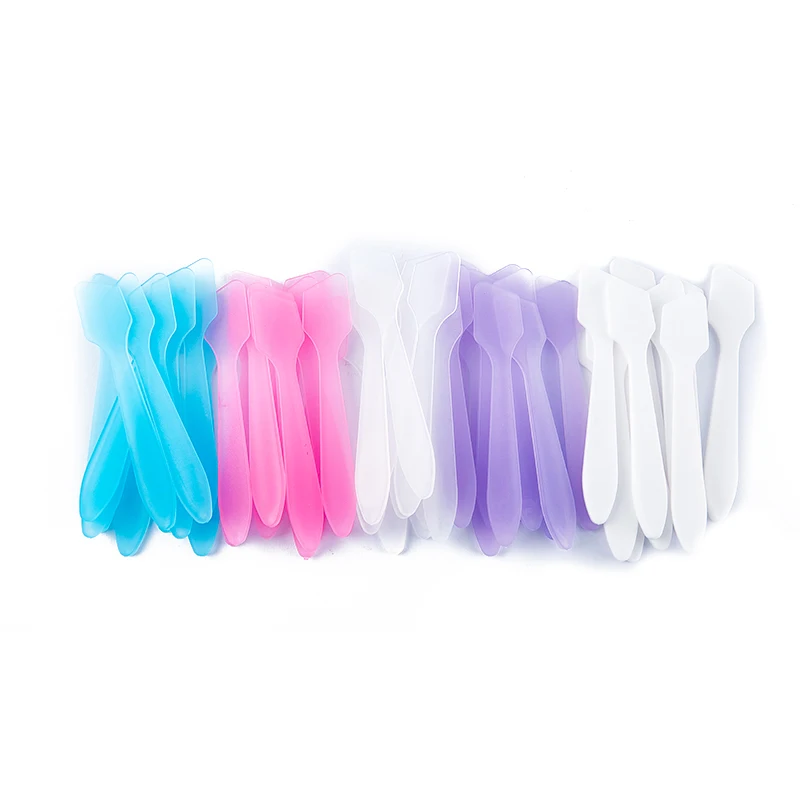 10 Uds Mini espátulas cosméticas cuchara crema Facial máscara de maquillaje cuchara mixta herramientas de belleza DIY aplicador de maquillaje Facial de ojos palos