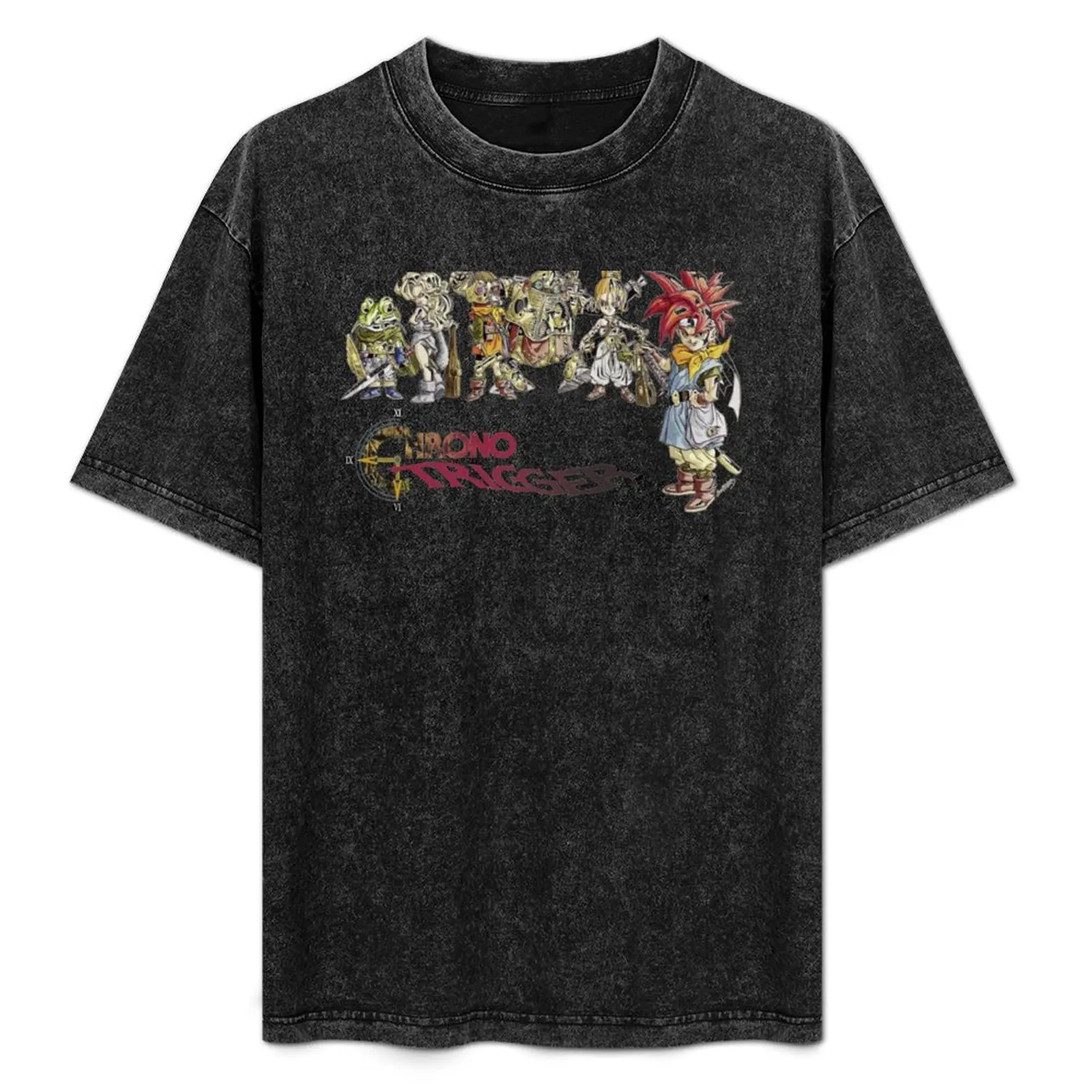 Camiseta com logotipo Chrono Trigger, camiseta plus size com ajuste solto