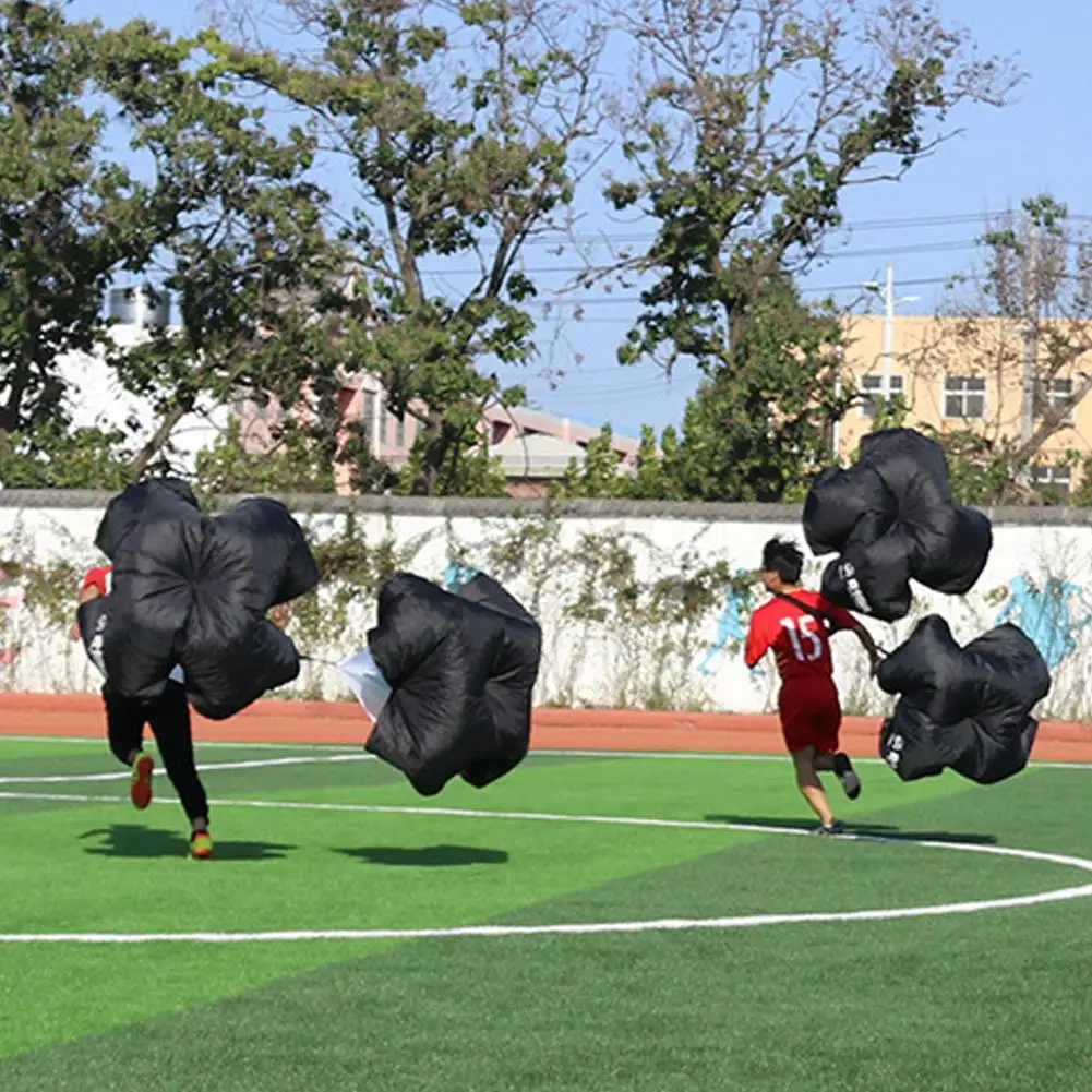 Parachute d'entraînement de vitesse, équipement d'entraînement de vitesse, course à pied, football, fitness fongique, accessoires d'entraînement, Z4U8