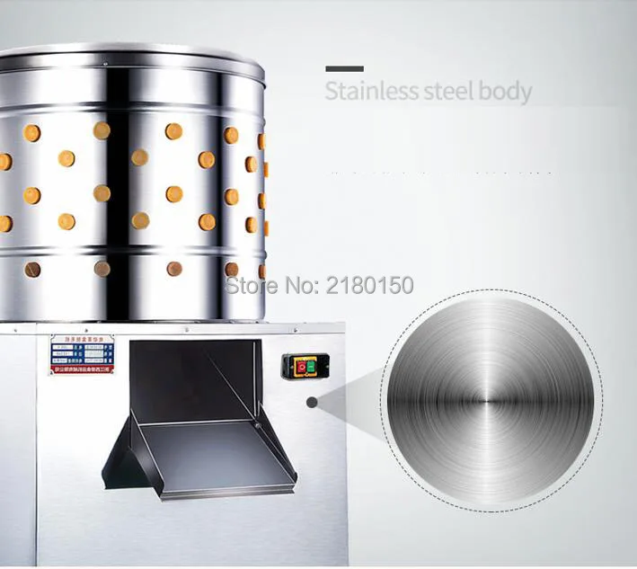 Коммерческая машина для удаления птичьих перьев, машина для удаления перьев курицы, стальная электрическая модель утки 60