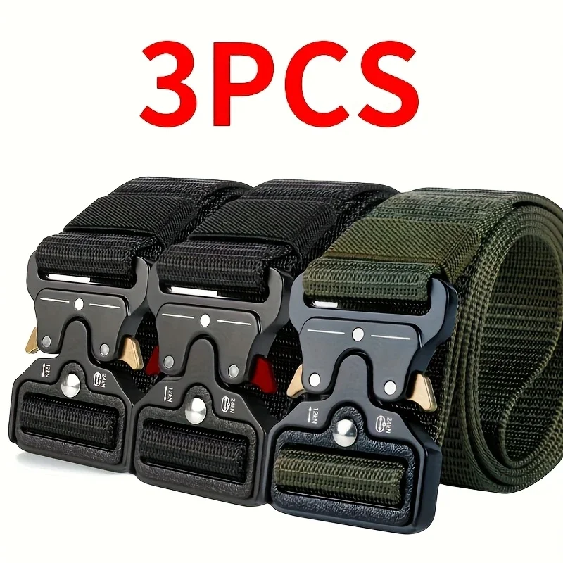 Tactical belt men belts fashion business multifunctional camping outdoor golf decorative belt for men
