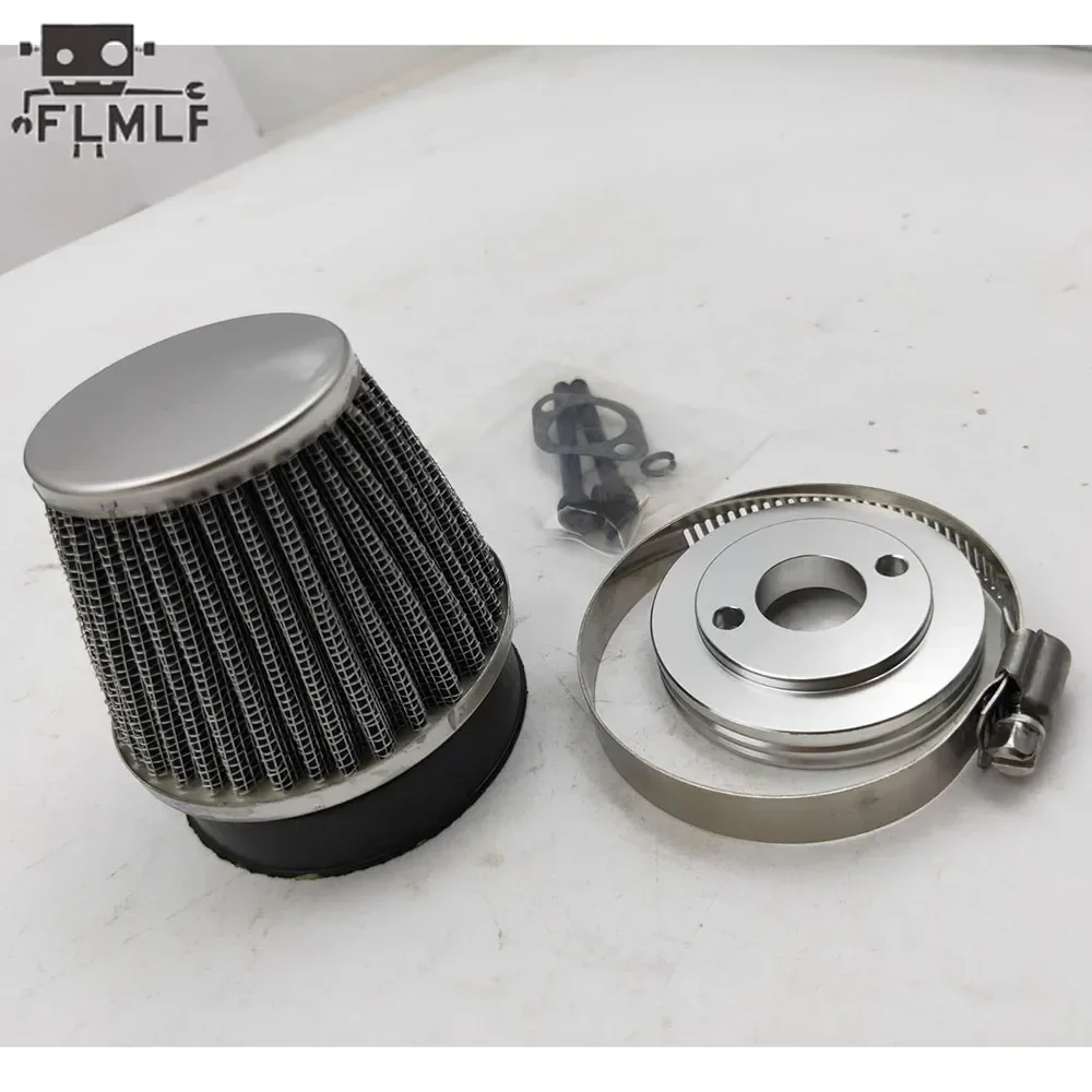 Metalen Luchtfilter voor Zenoah CY 23cc-30.5cc Motoren Fit voor 1/5 HPI ROVAN ROFUN KM BAJA 5B 5T 5SC