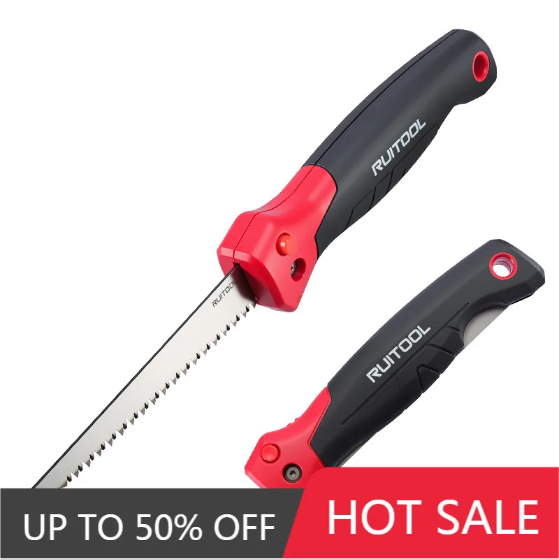 6 Inch Foldable Gypsum Board Saw Small Wall Panel Saws Multi-purpose Three Sided Grinding Saw Portable Garden Fruit Branch Saws