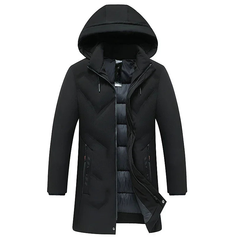 Men Clothing 2023 Men\'s Winter Leisure Thickened Hooded Removable Warm Cotton Coat Men\'s Coat Winter Cotton Coat