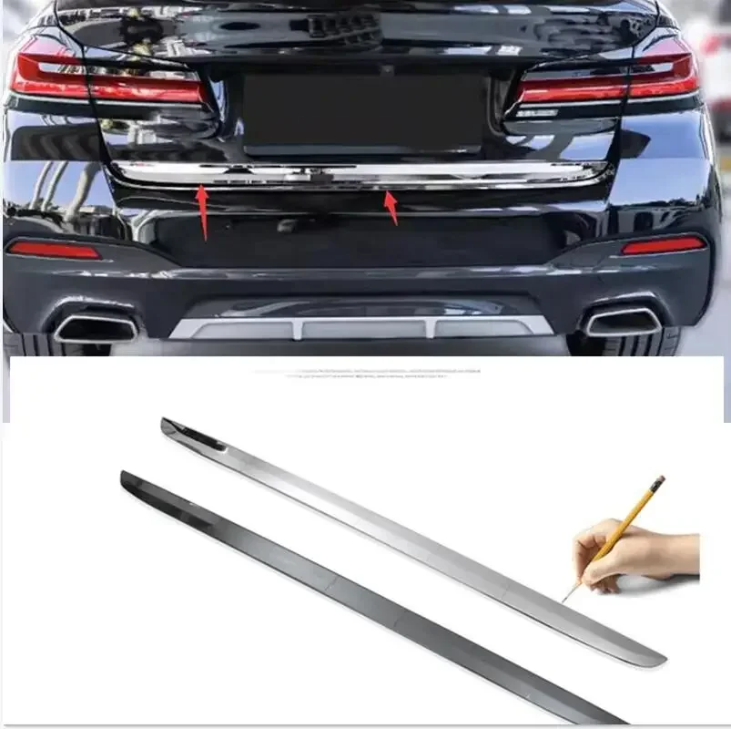 

Rear Trunk Tail Gate Door Strip Decoration Cover Trim For BMW 5 Series Sedan G30 530I 2017 - 2020 Accessories Exterior Kit