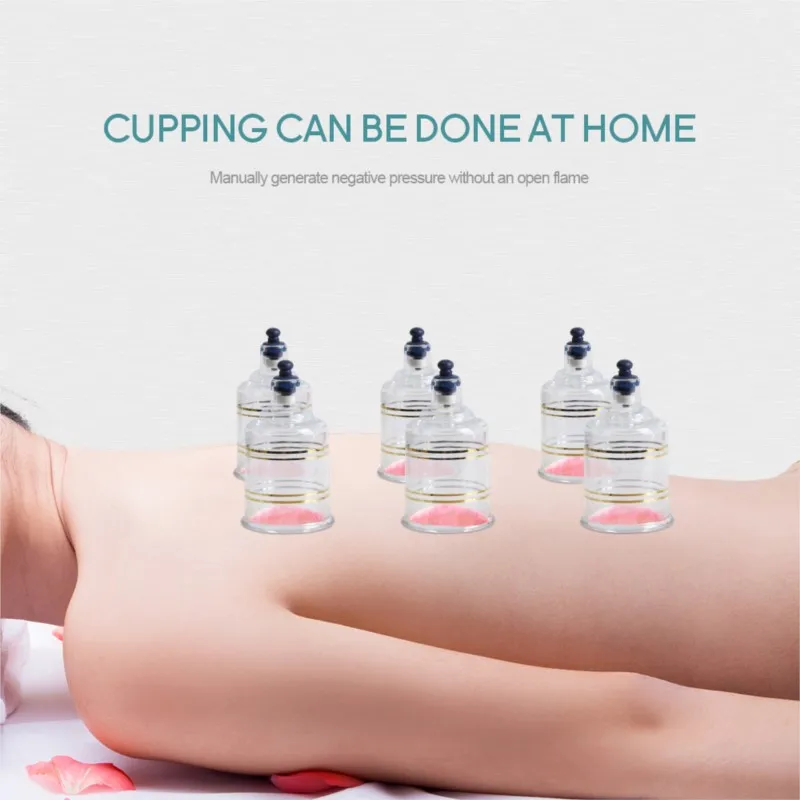 Vacuum Cupping Massage Cans Suction Cup Professional Therapy Set Acupunture Massager for Body Ventosa Masajeador Facial Jars