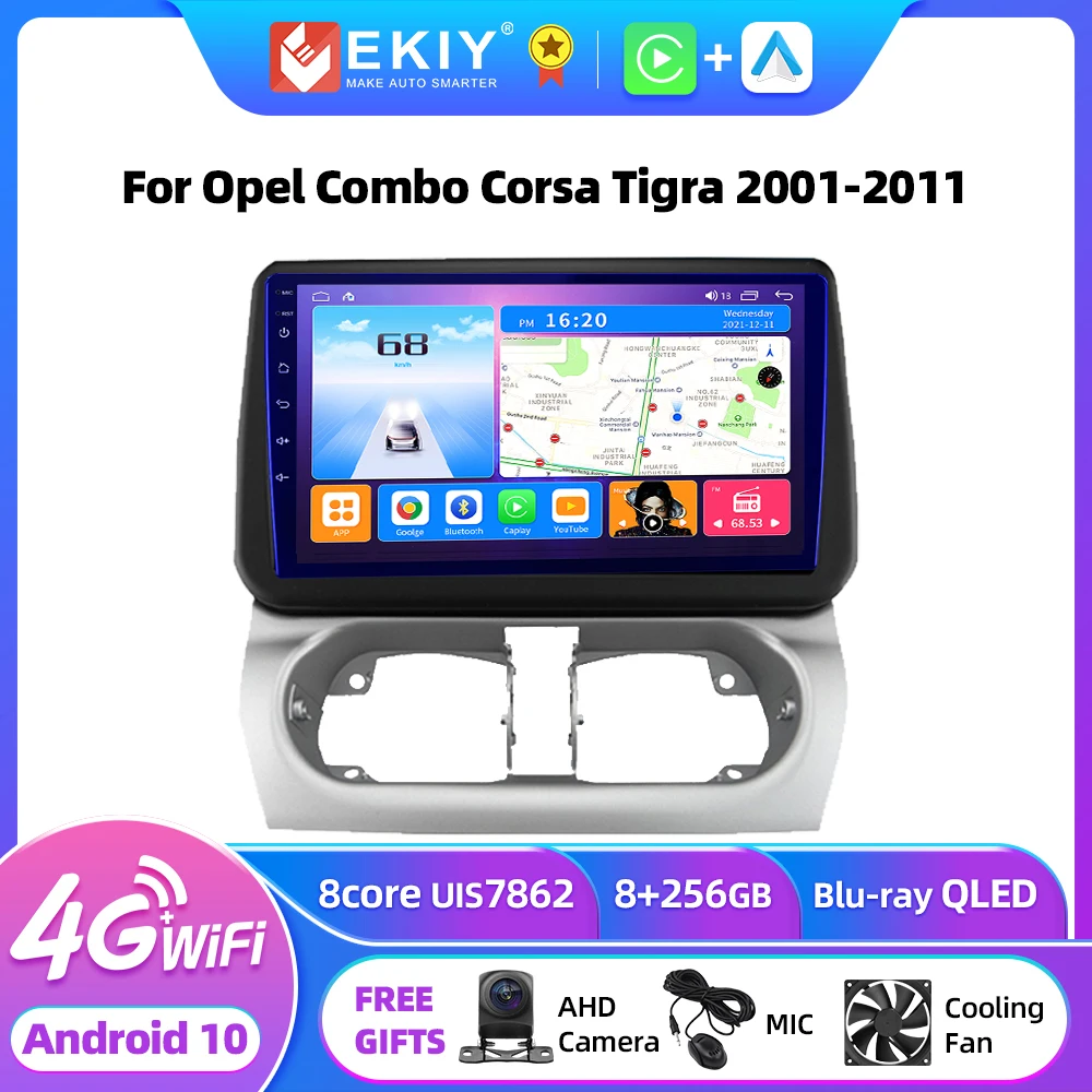 

EKIY T7 Android Auto Radio For Opel Combo Corsa Tigra 2001-2011 Car Multimedia Video Player No 2din Carplay GPS Navigation DVD