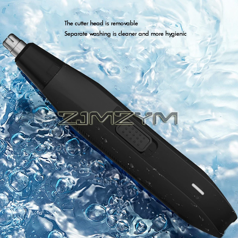 프로 USB 충전식 무선 코 헤어 트리머, 코 헤어 제거 기계, 휴대용 코 헤어 가위