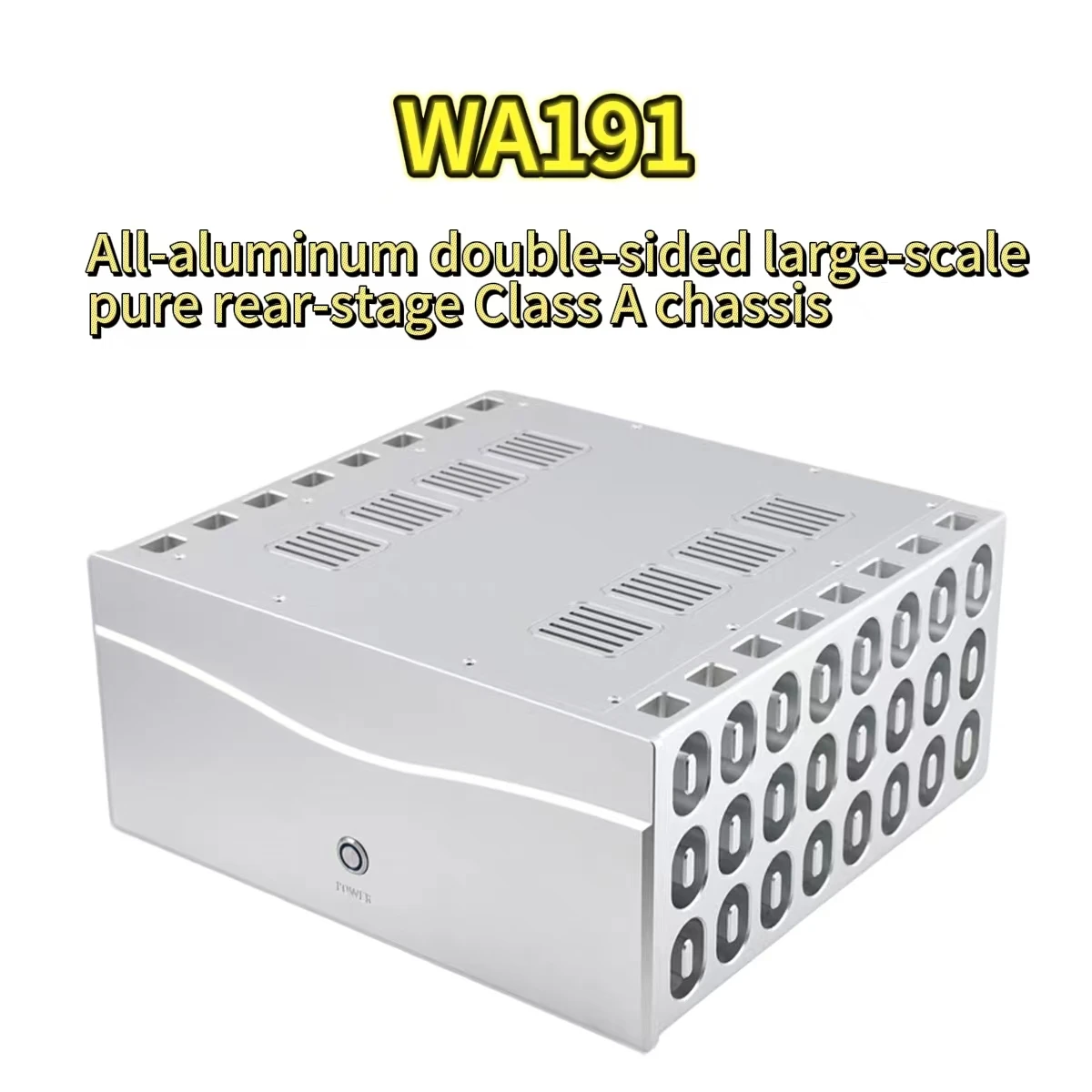 

All-aluminum dual-sided heat dissipation WA191 pure rear-stage luxury Class A power amplifier chassis (CNC deep processing)