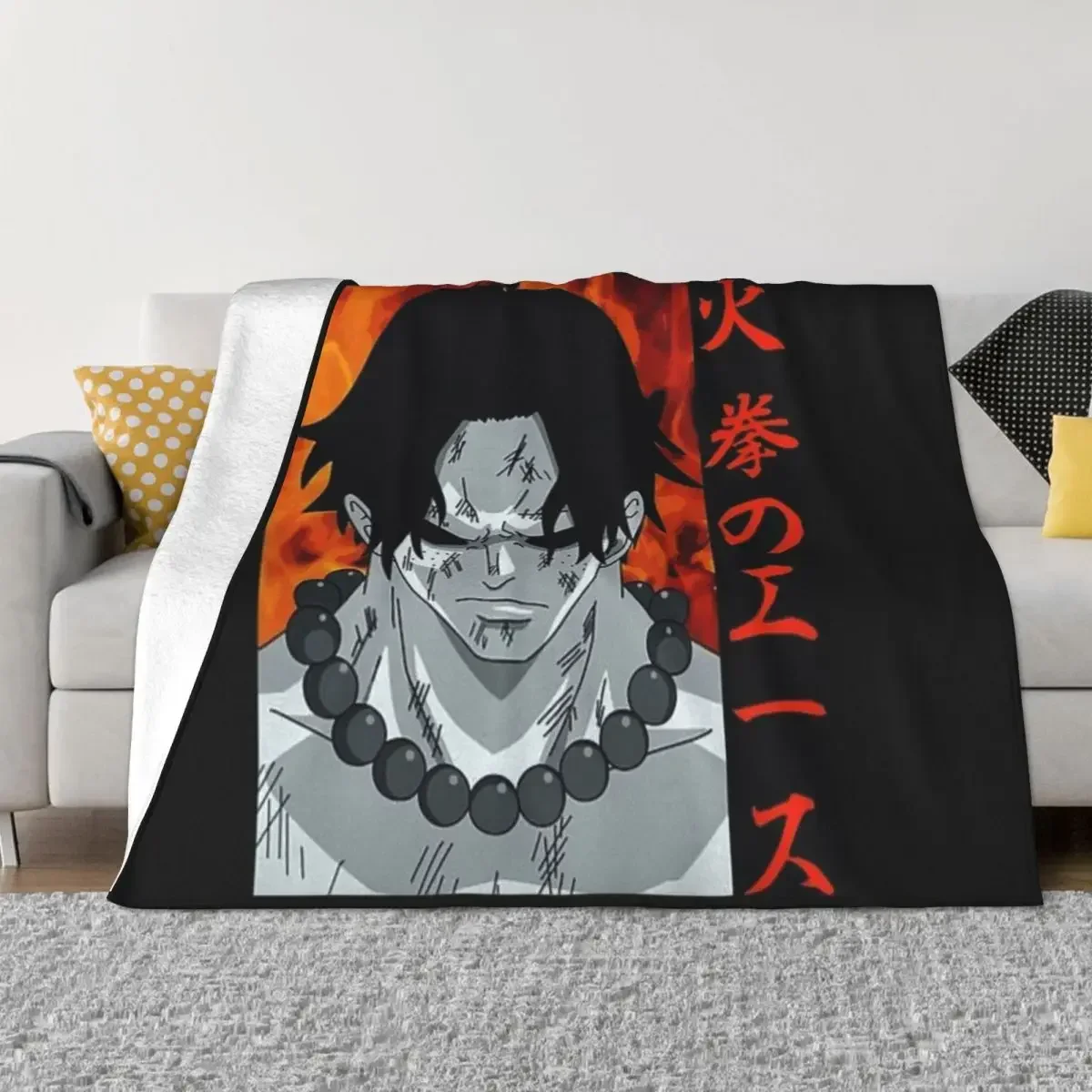 

Одеяло Portgas D Ace, идеи подарков на день Святого Валентина, одеяло на зиму, пушистые одеяла, большое утяжеленное одеяло