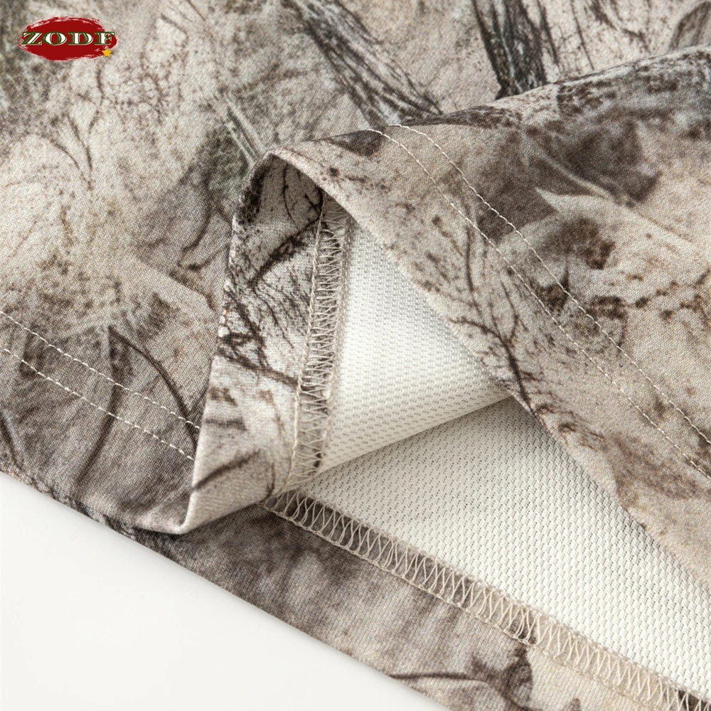 ZODF العصرية 2026 الصيف رجل التمويه الطباعة تي شيرت للجنسين شارع العليا 240gsm الرياضة سريعة الجافة تي شيرت الشارع الشهير HY1176 #4