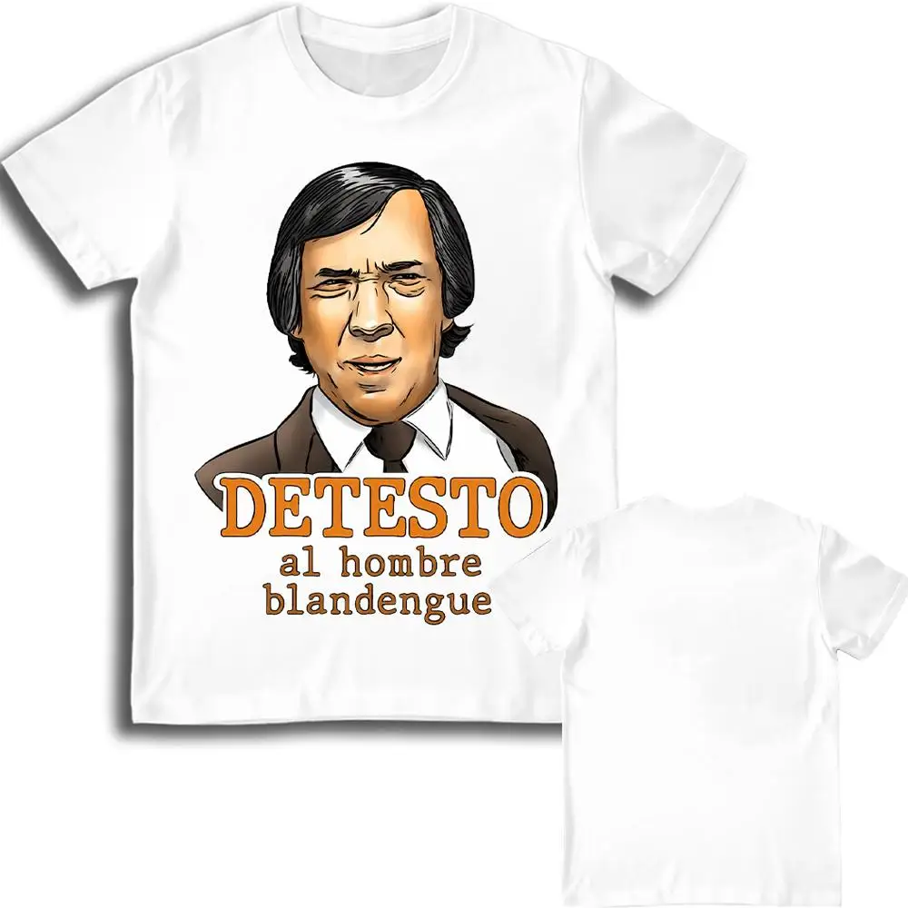El Fary DETESTO Al Hombre Blandengue T-Shirt Herren Lustiges Spanisches Emoji-T-Shirt Retro Streetwear Lässiges Kurzarm-Rundhals-Oberteil – Detail 4