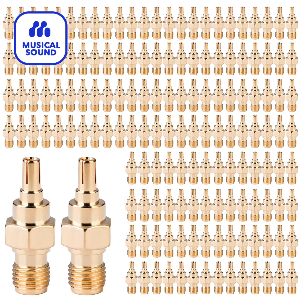 Musical Sound SMA Male Plug Crimp RF Connector Straight for Coax Cable 1/6/24/50/100 Pieces SMA Male Coaxial RF Connector