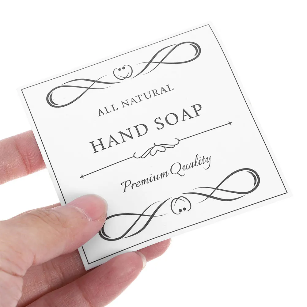 

Waterproof Labels Shower Bottles Hand Soap Dispenser Stickers Bathroom Skincare Vinyl Decals PVC Material Simple Style
