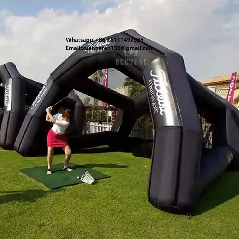Inflatable Golf Simulator Training Cage Tent Sport Game Baseball Inflatable Batting Cage Inflatable Golf Cage