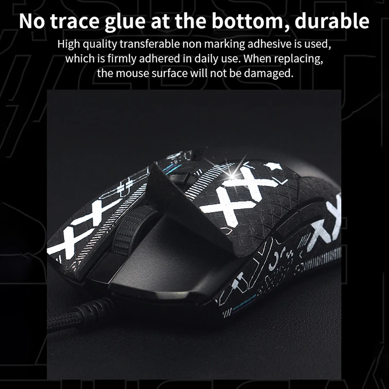 Anti-slip Handmade Mouse Sticker For Logitech G502 Hero Wireless Skin Sticker Side Sweat Pad G502 PC Gamer DIY Without Mouse