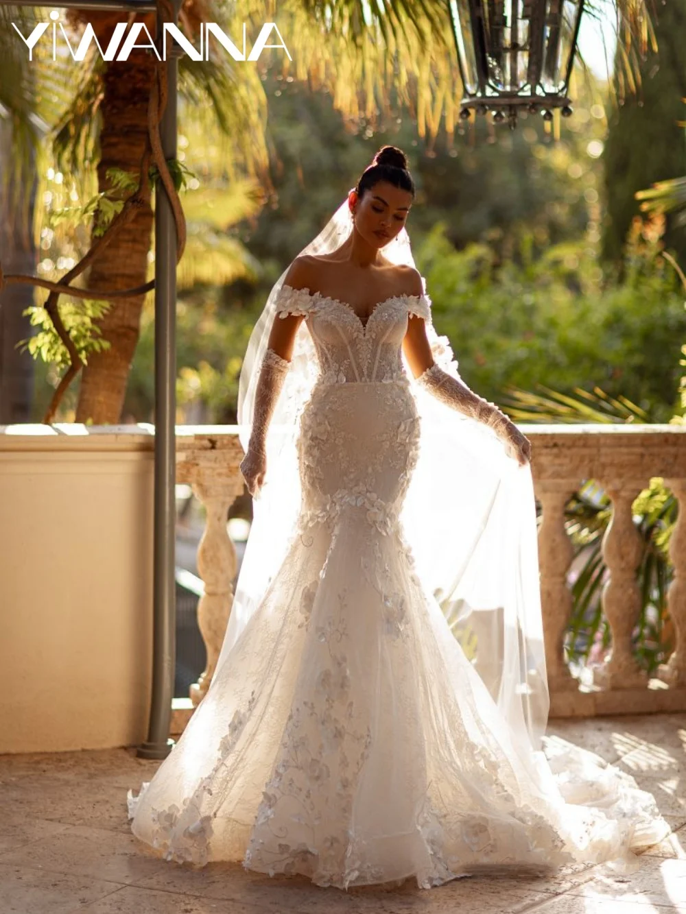 New Arrival 3D Floral Beaded Wedding Dress Off Shoulder Mermaid Long Bridal Gown 2026 Customized Charming Dresses For Bride