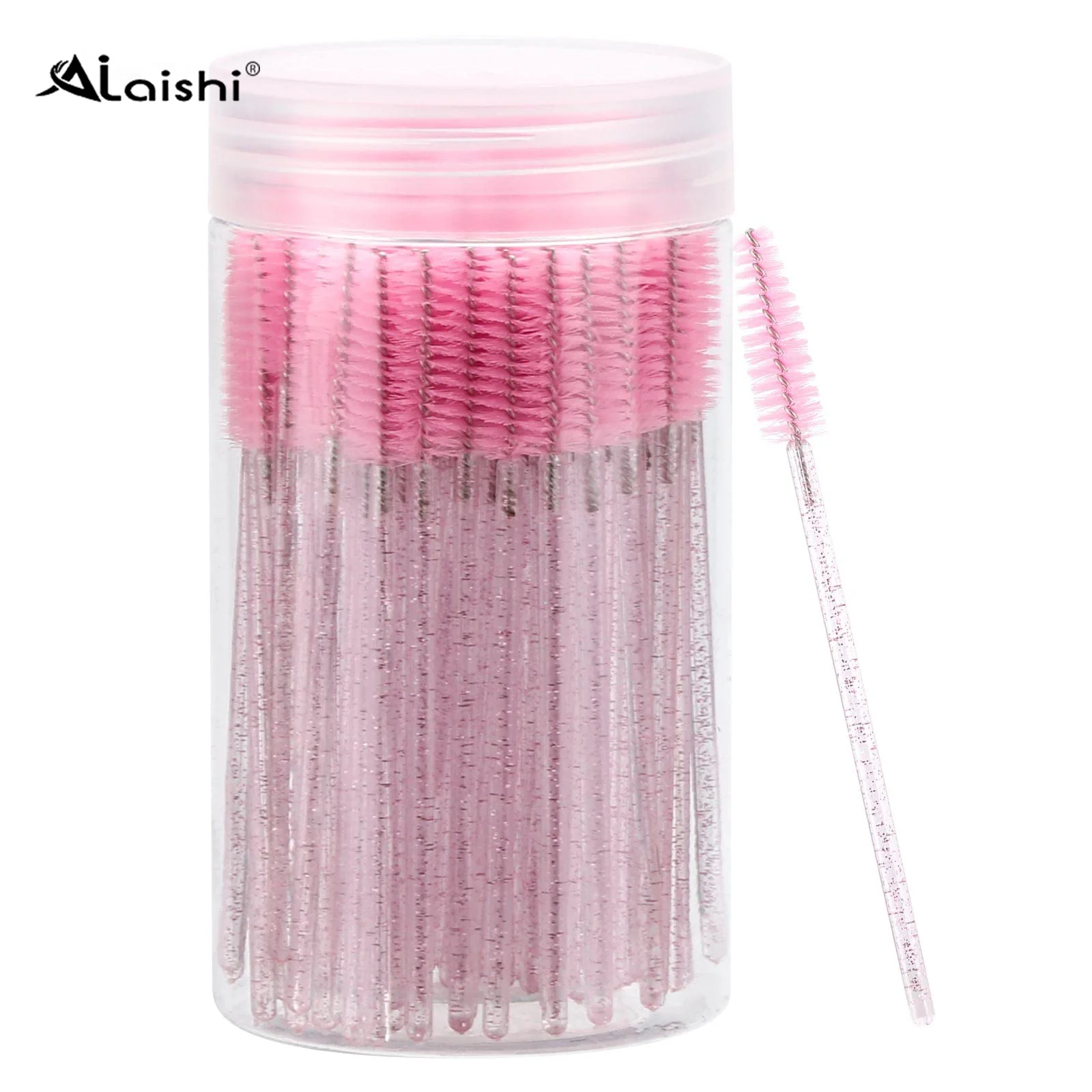 

AILAISHI HOT 100pcs Plastic Mascara Wands Applicator Disposable Eyelash Brush Comb Crystal Brushes Makeup Beauty Eye Lash Tools