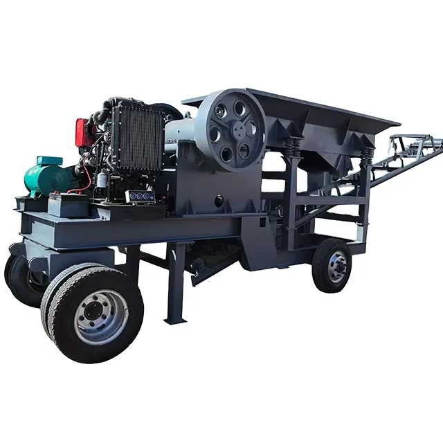 

Дизельная молотковая дробилка YG, заводная дробилка челюстей 300x500, дробилка камня для горнодобывающей техники