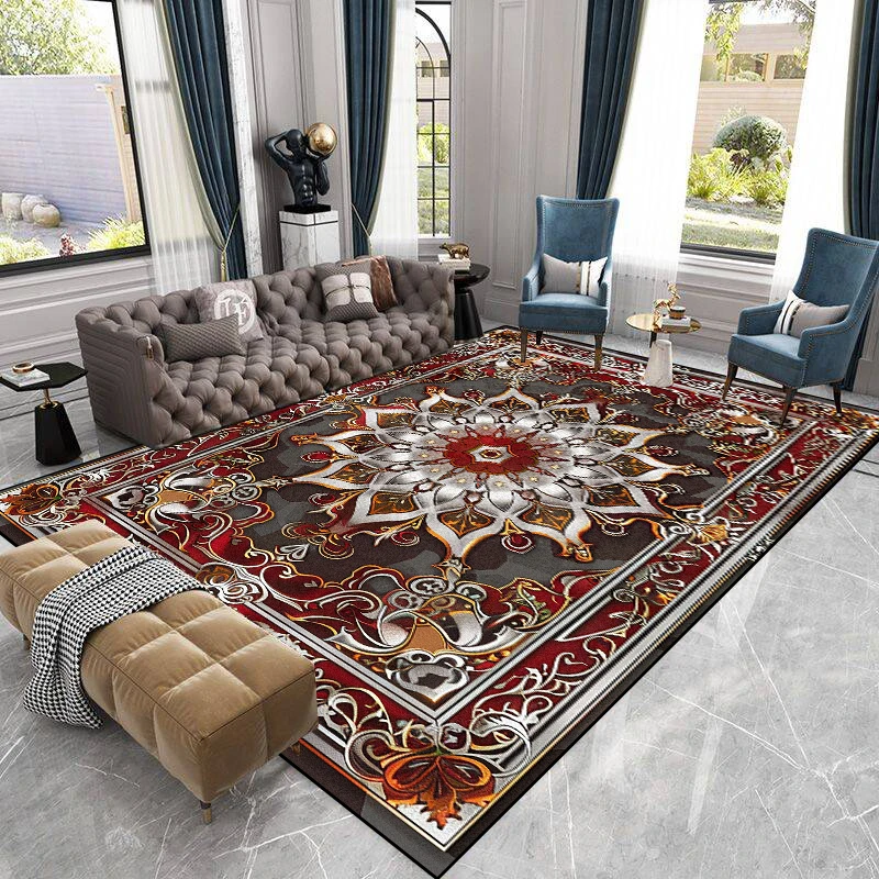 Luxury Persian Style Carpet Living Room Decoration Home Lint-free Rugs Large Bedroom Anti-slip Floor Mat Customized Lounge Rug