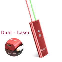 Dual Light Laser pointer 450nm laser pen 650nm red laser pointer  laser torch 532nm green laser pointer teaching teasing cat