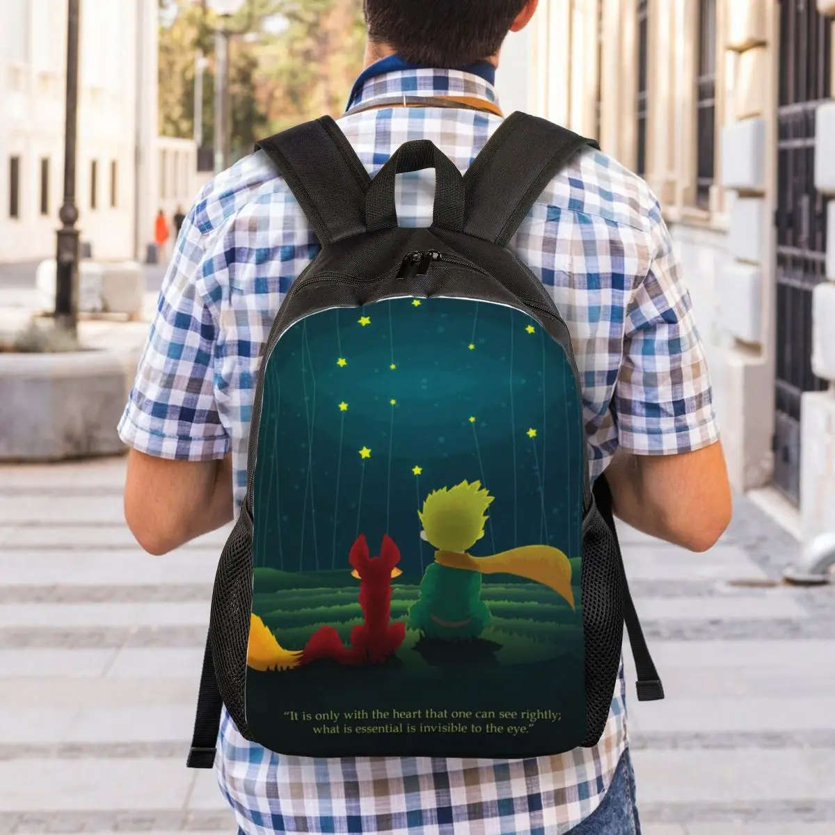 The Little Prince Backpack for Girls Boys Le Petit Prince College School Travel Bags Men Women Bookbag Fits 15 Inch Laptop