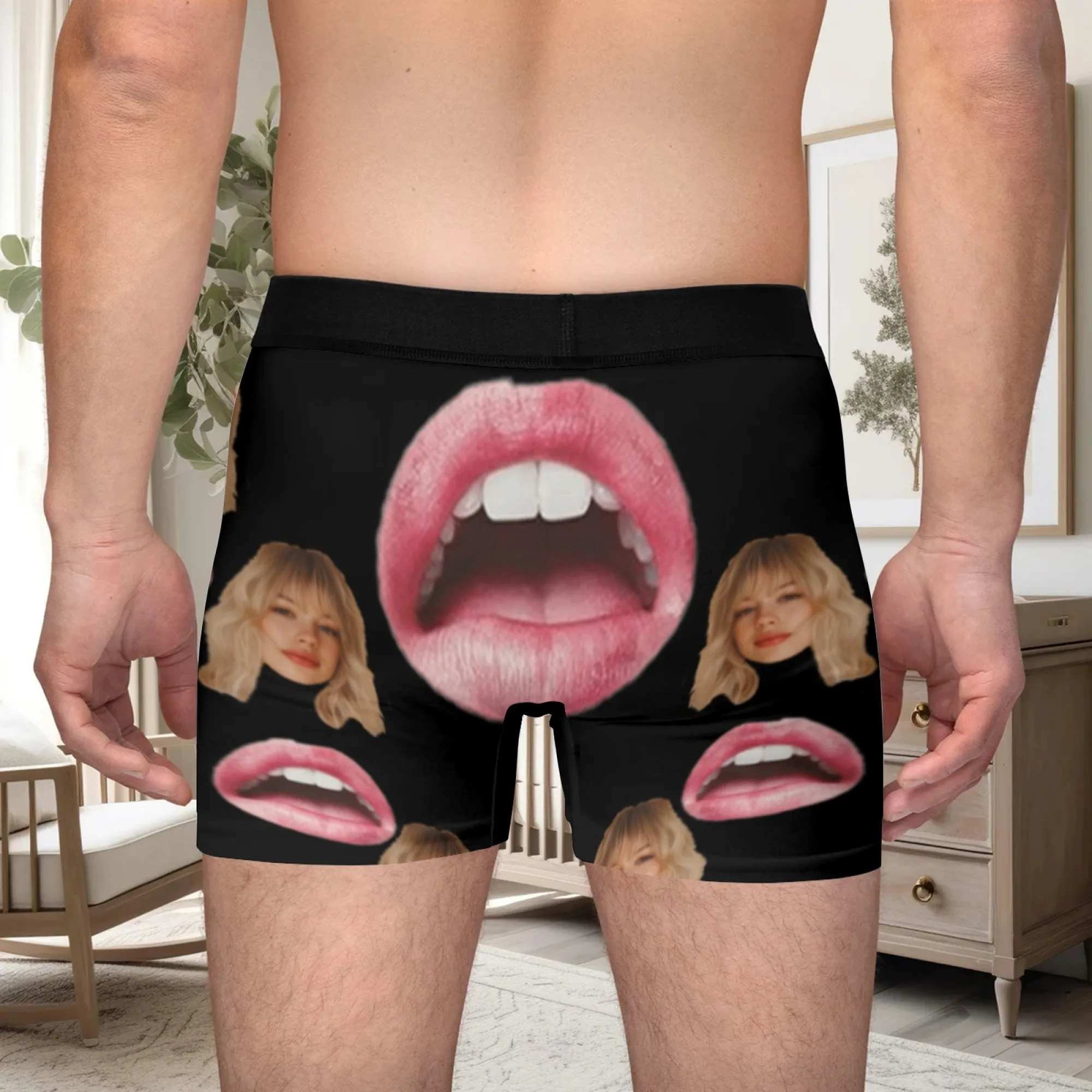 Personalized Face Photo Underwear Custom Boxer Briefs Custom Men Valentine's Day Gift For Husband Anniversary Gift for Dad