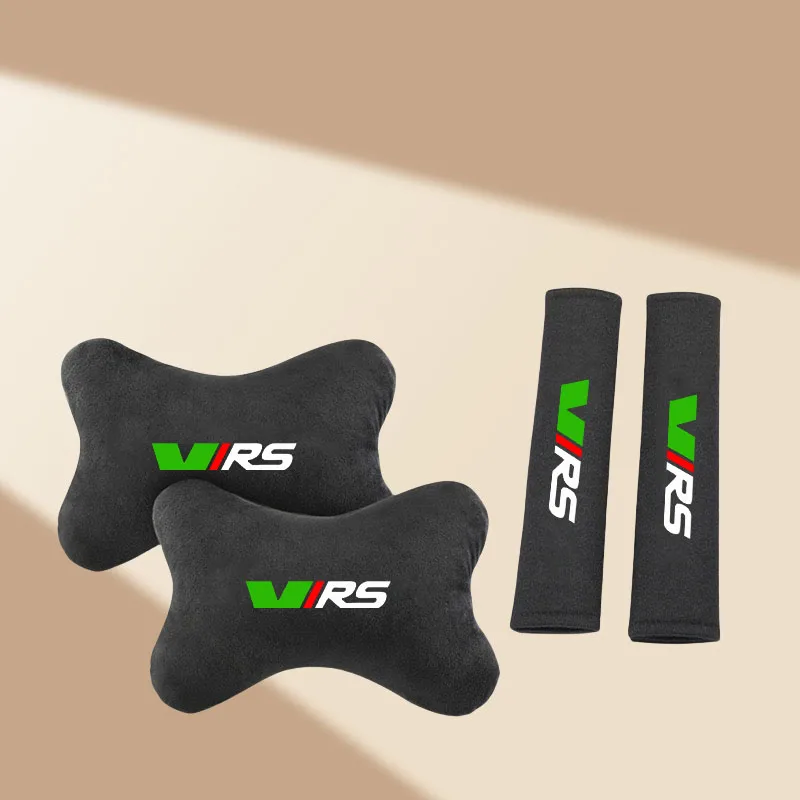 

Car Headrest Neck Pillow Seat Belt Shoulder Pads for Skoda VIRS VRS RS Octavia Fabia Rapid Superb Root Auto Accessories
