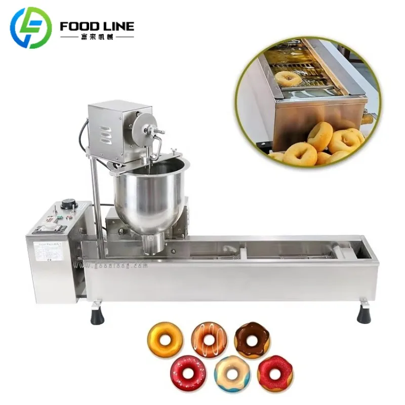 

FL Индивидуальная закусочная пищевая фабрика Коммерческая автоматическая машина для производства пончиков Производитель оборудования для производства пончиков из нержавеющей стали