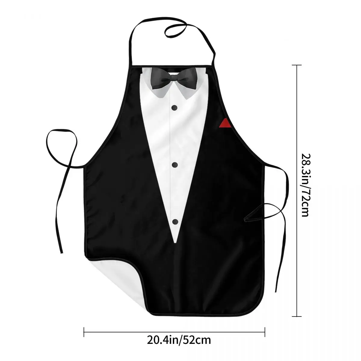 Tuxedo Design With Bowtie For Weddings And Special Occasions Apron Chef Cooking Cuisine Tablier Bib Kitchen Cleaning Pinafore