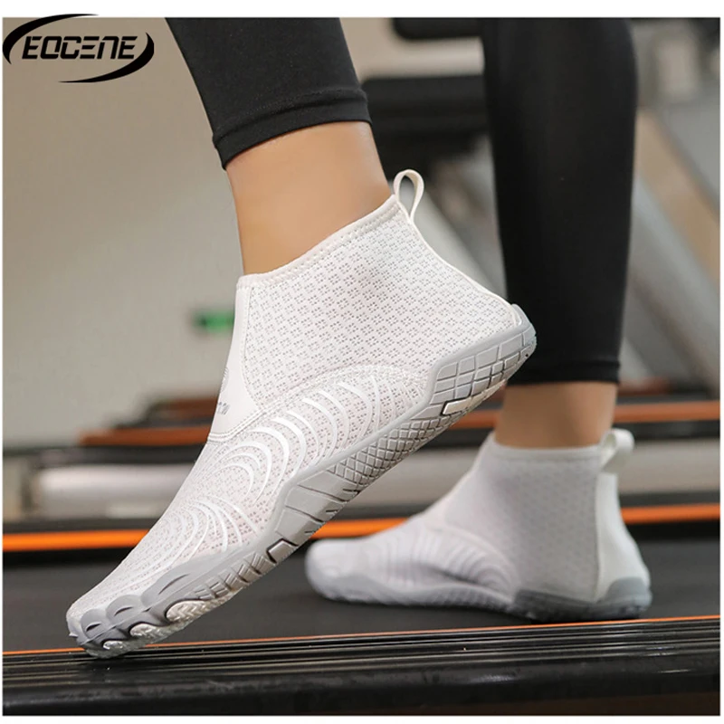 EOCENE High Top Water Shoes for Diving Indoor Jump Rope Yoga Barefoot Swimming Beach  Snorkeling Surfing Gym Fitness Anti-cut
