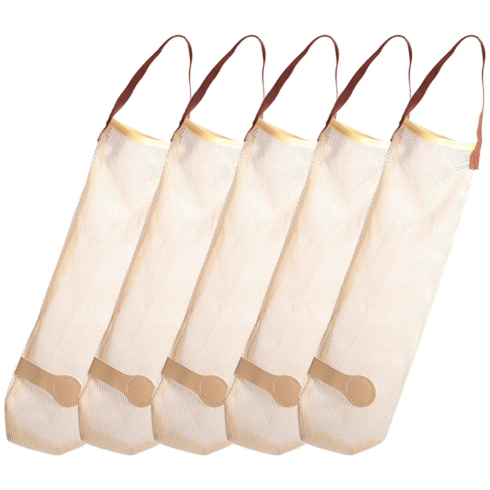 

5pcs Storage Bag Set Breathable Hanging Mesh Onion Bags Household Organizer Fruit Vegetable Net Bag Pouch Tote Daily Use RV