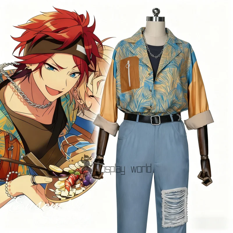 

Anime Ensemble Stars Cosplay Costume Amagi Rinne Shirt Design Pants Anime Outfits Halloween Game Party Stage Suit Clothing