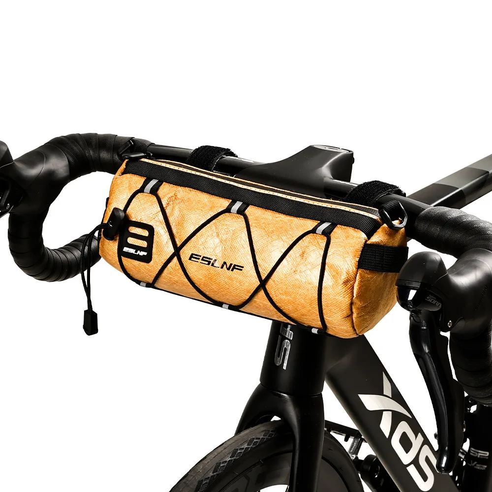 ESLNF Fahrrad-Frontrohrtasche, wasserdichte Aufbewahrung, Rolltasche, Fahrrad-Lenkerkorb, tragbar, große Kapazität, Fahrradzubehör
