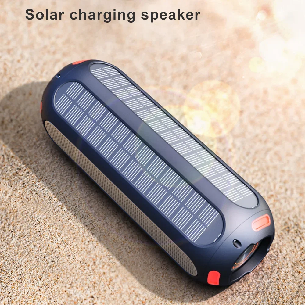 Imagem -02 - Alto-falante Bluetooth de Carregamento Solar Surround Estéreo Portátil Luz Rgb Impermeável Soundbox Função Magnética Alto Desempenho Ipx6