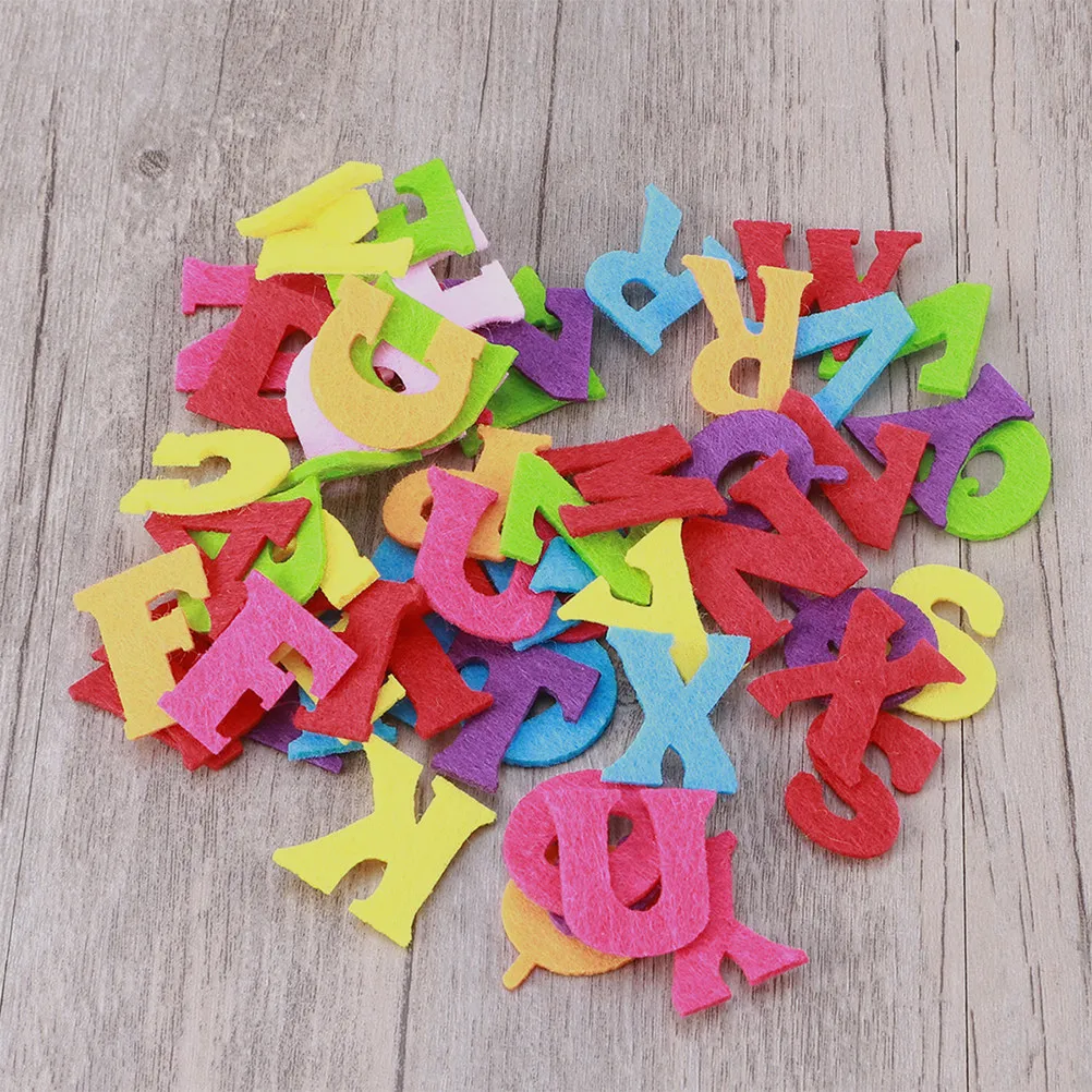 Embellishment Glue Craft - 50Pcs Felt Alphabet Letters Soft Non-Woven