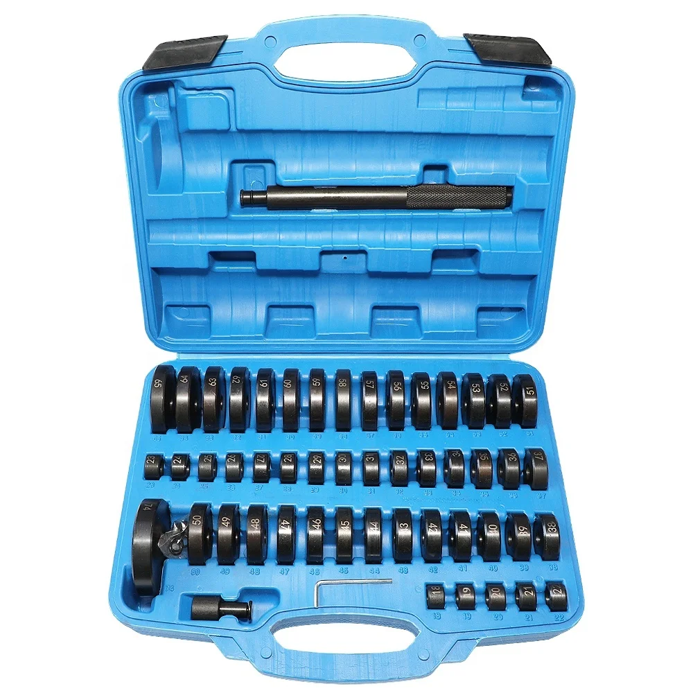 52 Pieces Custom Bushing Driver Set Transmission Wheel Axle Bearing Race and Seal Installer Remover Tool Kit
